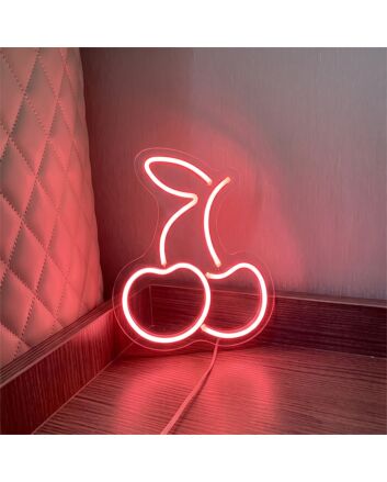 Cherry Neon Sign Add a playful and fruity touch