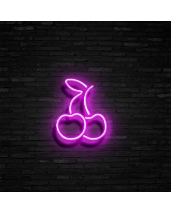 Cherry Neon Sign Add a playful and fruity touch