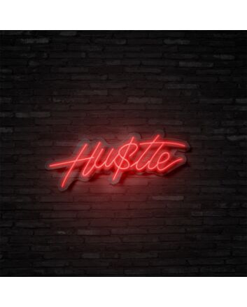 Hustle Neon Sign Inspire hard work and dedication