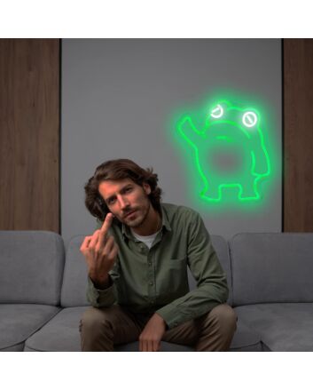 Green Cute Frog Neon Sign Bedroom Living Room