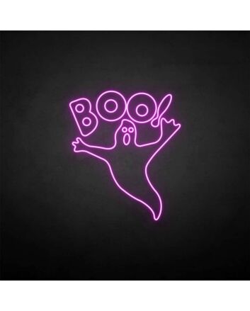 &#39;BOO!&#39; neon sign