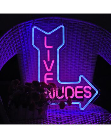 Live Nudes Room Neon Sign Bar Fun