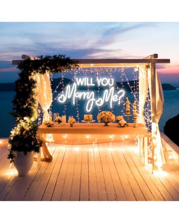 Will You Marry Me Neon Sign Proposal