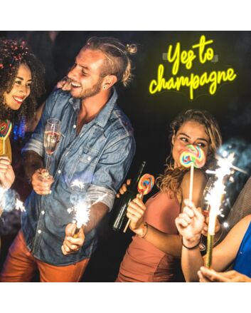 Yes to Champagne Neon Sign Celebration