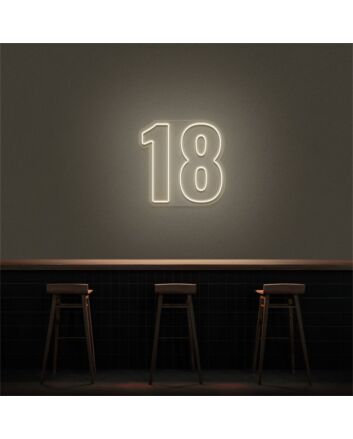 18 LED Neon Number LED Neon Sign
