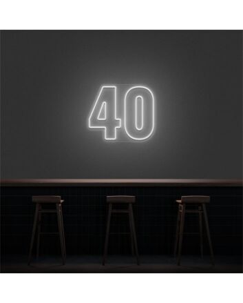 Brighten up your celebrations and spaces with the versatile 40 LED Neon Number LED Sign, perfect for birthdays, anniversaries, home bars, and special events.
