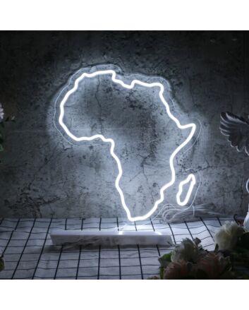 Brighten Your Space: Africa Continent LED Neon Sign for Home, Office, Bars, Weddings, and Celebrations.