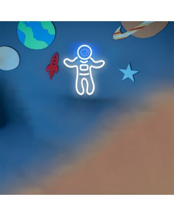 Light Up Your Space Adventures: Astronaut For Man Cave LED Neon Sign Perfect for Home Decor, Office, and Stellar Parties.