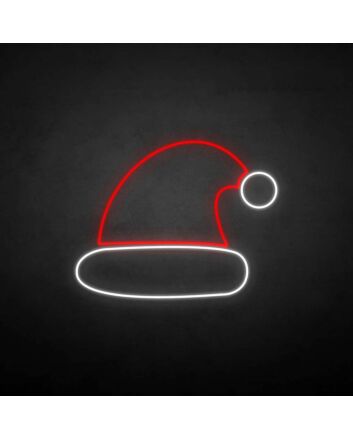 marry christmas - christmas hat neon sign