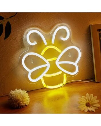 Brighten up your bar, bedroom, or wedding ambiance with the Bee LED Neon Light Decorative Sign.