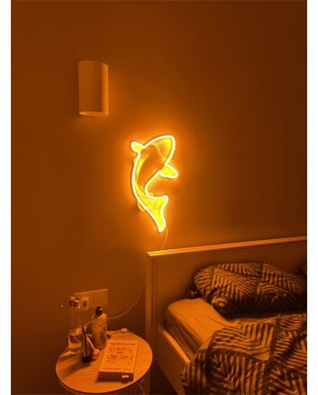 Brighten Up Your Space: Carp Fish LED Neon Sign for Home Decor, Bars, and Festive Celebrations