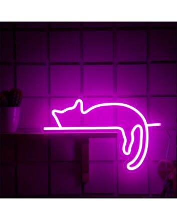 Brighten Your Space: Cat LED Neon Signs Lights for Wall Decor - Perfect for Home, Office, Stores, and Party Ambiance