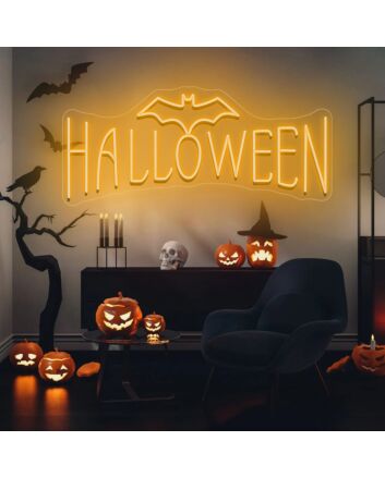 Happy Halloween neon sign