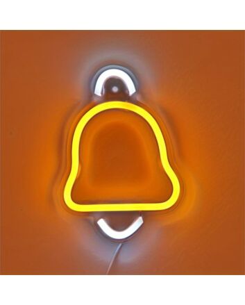 Brighten Up Your Festivities: Christmas Single Bell Wall LED Neon Sign for Home, Office, and Holiday Celebrations.