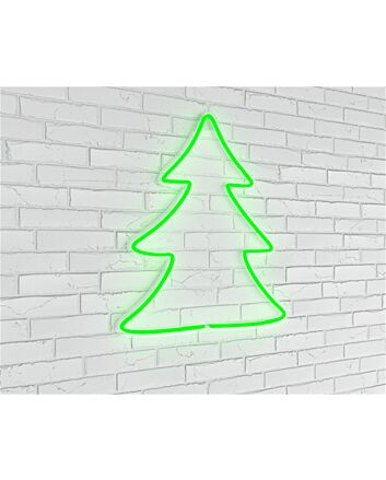 Brighten Up Your Festive Decor: Mini Christmas Tree LED Neon Sign for Home, Office, and Holiday Celebrations