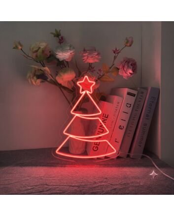Brighten Your Festivities: Christmas Tree LED Sign for Home, Office, Store, and Holiday Decorations