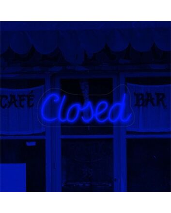 Brighten Your Bar, Office, or Storefront with the Versatile Closed LED Neon Sign.