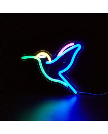 Add a Vibrant Touch to Your Bar, Bedroom, or Wedding with Colorful Birds LED Neon Sign.