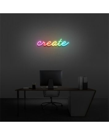 Brighten Up Your Space: Colorful Create LED Neon Sign for Bars, Weddings, and Cozy Home Decor