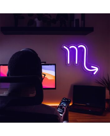 Brighten Up Your Space: Constellation Scorpio LED Neon Sign for Perfect Ambiance in Home, Office, or Bar.