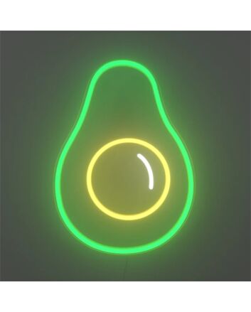 Brighten Up Your Space: Crazy Avocado LED Neon Sign for Home, Bars, and Party Ambiance