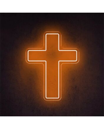 Brighten Up Your Space: Cross LED Neon Sign, Perfect for Weddings, Bars, and Home Decor.