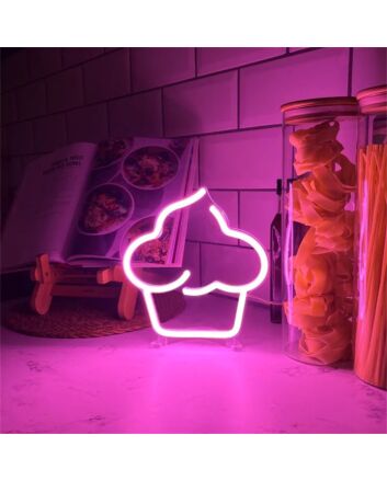 Brighten Up Your Bakery, Celebrate with Style at Weddings, or Add a Sweet Touch to Home Decor with the Cupcake LED Neon Sign.