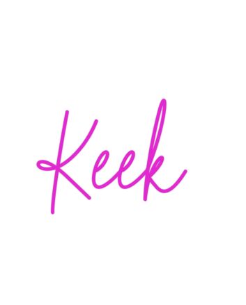 Brighten Up Your Space: Custom Neon Keek The LED Neon Sign Perfect for Weddings, Bars, and Cozy Home Décor.