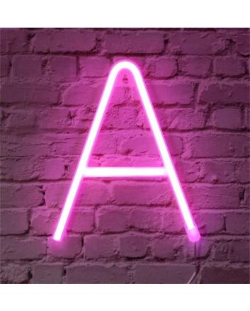 Brighten Your Special Occasions: Customized A LED Neon Light Letter Birthday LED Neon Sign for Weddings, Bars, and Home Decor