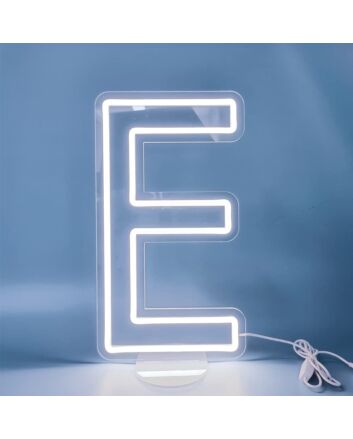 Brighten Up Your Home, Office, or Celebrations with Customized LED Neon Light Letter E Sign for an Energetic Ambience.