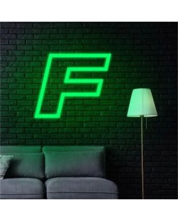 Brighten Your Celebration: Customized LED Neon Light Letter F for Birthday, Bar, and Wedding Decorations