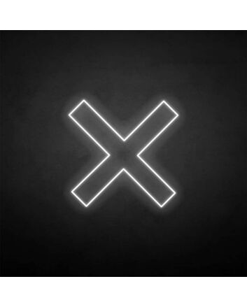 X-mark&#39; neon sign