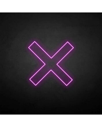 X-mark&#39; neon sign