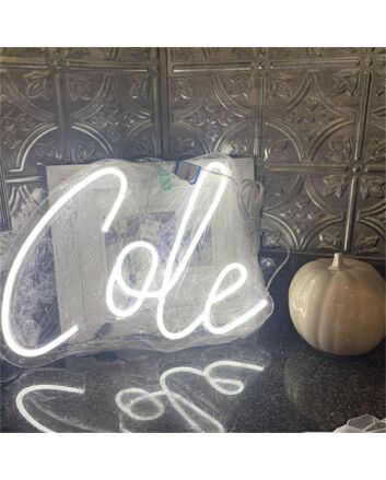 Brighten Your Celebration: Perfect for Birthdays, Bars, and Home Decor with the Customized LED Neon Light Name Cole Birthday LED Neon Sign.