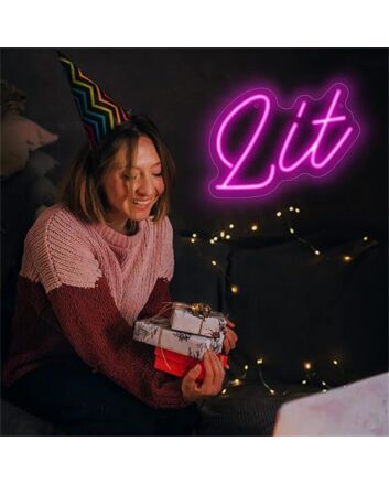 Brighten Up Your Space: From Home Décor to Weddings, Enhance Any Occasion with the Customized Lit LED Neon Sign.