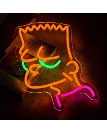 Brighten Your Space: Cute Anime Handmade LED Neon Sign Perfect for Home Decor, Office Ambiance, and Vibrant Party Settings.