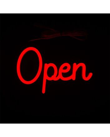 Brighten Up Your Entryway, Bar, or Restaurant with the Door Open LED Neon Sign.