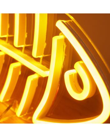 Brighten Up Your Home, Office, or Bar with the Fish Skeleton LED Mini Neon Sign: A Perfect Addition to Any Setting!