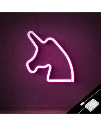 Add a magical touch to your child's bedroom or next birthday bash with the Girl Unicorn Pink LED Neon Sign.