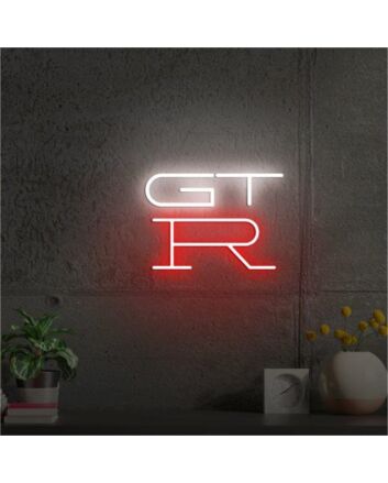 Brighten Up Your Garage, Office, or Man Cave with the Gt-R Car Logo LED Neon Sign.