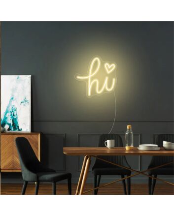 Brighten up Your Space: Hi LED Neon Sign, Perfect for Offices, Bars, and Memorable Weddings.