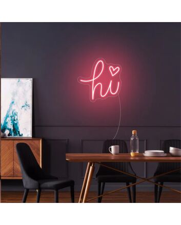 Brighten up Your Space: Hi LED Neon Sign, Perfect for Offices, Bars, and Memorable Weddings.