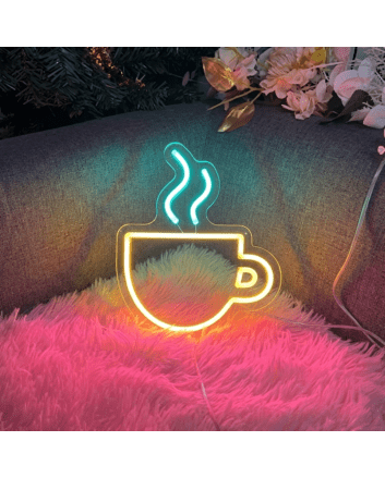 Brighten Up Your Cafe or Kitchen: Hot Coffee LED Neon Sign Perfect for Creating a Warm, Inviting Atmosphere