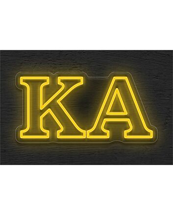 Brighten Up Your Fraternity House, Events, and Celebrations with the Kappa Alpha Order LED Neon Sign.