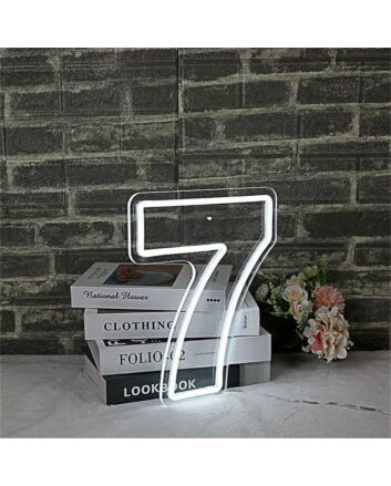 Light Up Celebrations: LED Neon Birthday Number 7 LED Neon Sign for Memorable Home, Office, and Event Decor.