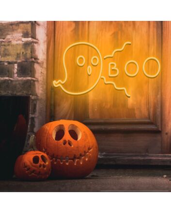 Halloween Neon Sign, Ghost Boo Neon Sign