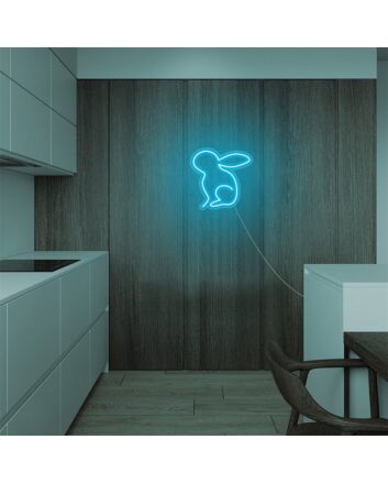 Brighten Your Child's Bedroom or Next Easter Celebration with the Mini Bunny Rabbit LED Neon Sign.