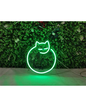Brighten Up Your Bedroom, Home Office, or Pet Corner with the Mini Cat LED Neon Sign.