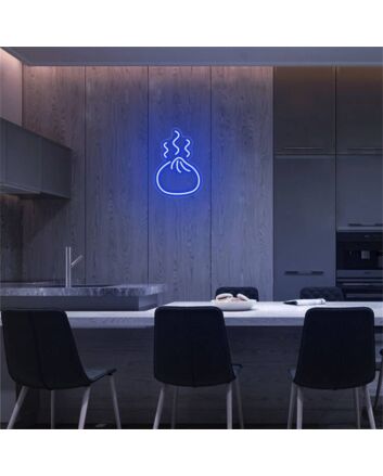Brighten Up Your Kitchen, Restaurant, or Foodie Gatherings with the Mini Dumplings LED Neon Sign.