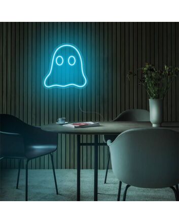 Add a Spooky Glow to Your Halloween Celebrations and Kid's Rooms with the Mini Ghost LED Neon Sign.
